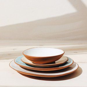 Ceramic Plates Handmade  Plate Set   Plates Set of 4  Dinnerware  Pottery Plates